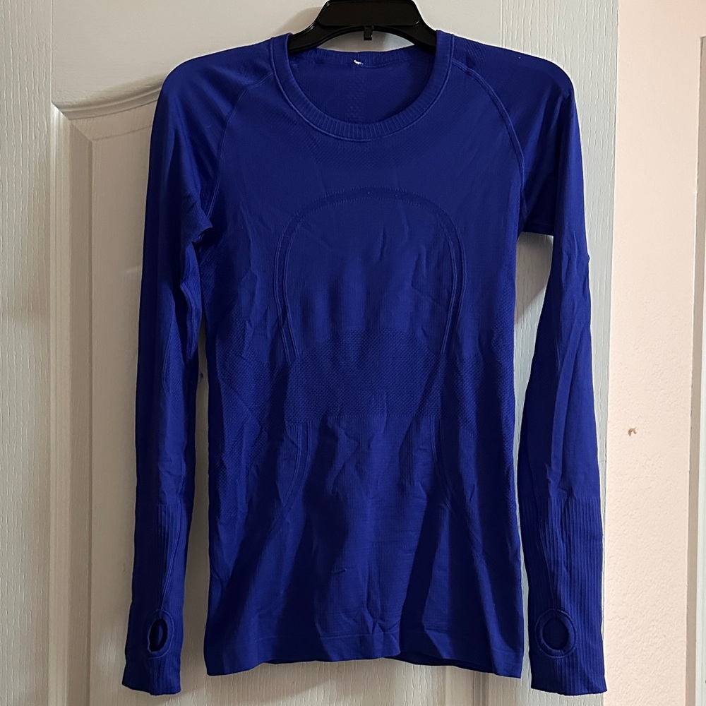 Lululemon Royal Blue Long Sleeve Top